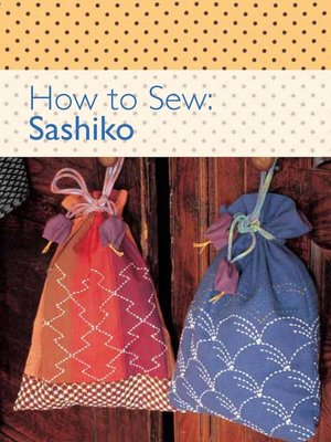 cover image of How to Sew--Sashiko